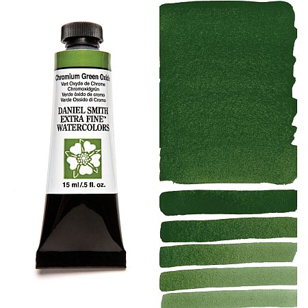 Daniel Smith Watercolor 15ml - 024 Chromium Green Oxide.