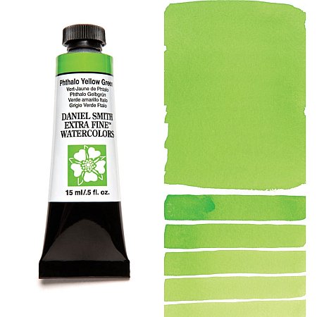 Daniel Smith Watercolor 15ml - 124 Phthalo Yellow Green.