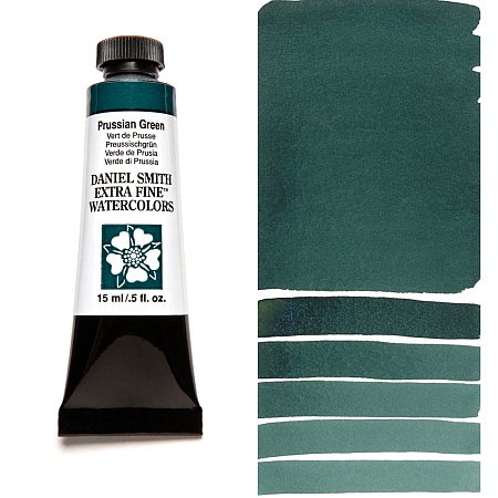 Daniel Smith Watercolor 15ml - 128 Prussian Green.