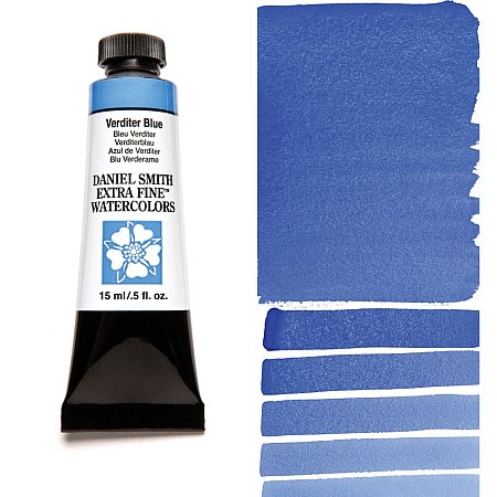 Daniel Smith Watercolor 15ml - 173 Verditer Blue.