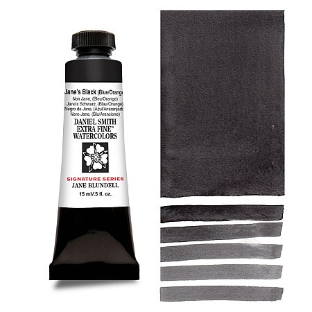 Daniel Smith Watercolor 15ml - 250 Jane's Black (Blue/Orange).