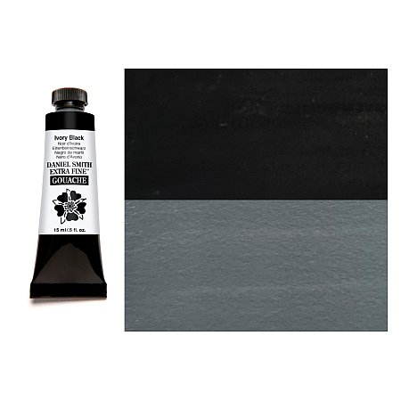 Daniel Smith Gouache 15ml - 023 Ivory Black