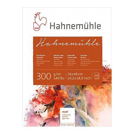 Hahnemuhle block 300g 10 Sheets Cold pressed - 36x48cm