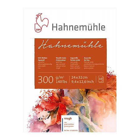 Hahnemuhle block 300g 10 Sheets Rough - 24x32cm