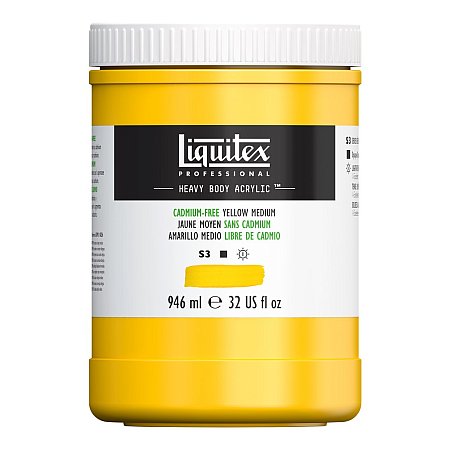 Liquitex Heavy Body 946ml - 890 Cadmium-Free Yellow Medium