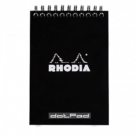 Rhodia Classic Wire Notepad Black - N°13 A6 (10,5x14,8cm) Dotted
