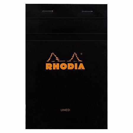 Rhodia Stapled Pad Black N°14 (11x17cm) - Lined