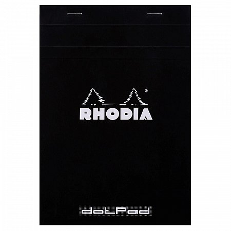 Rhodia Stapled Pad Black N°16 A5 (14,8x21cm) - Dotted