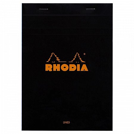 Rhodia Stapled Pad Black N°16 A5 (14,8x21cm) - Lined