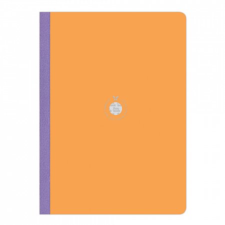 Flexbook Smartbook ruled A4 - Orange/Purple linen