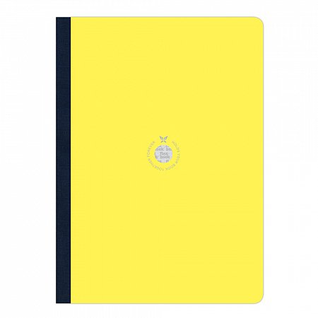 Flexbook Smartbook ruled A4 Yellow/Dark Blue linen