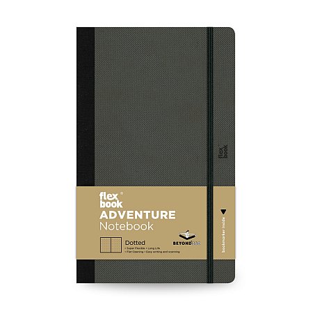 Flexbook Adventure Notebook Dotted 13x21cm - Off-Black