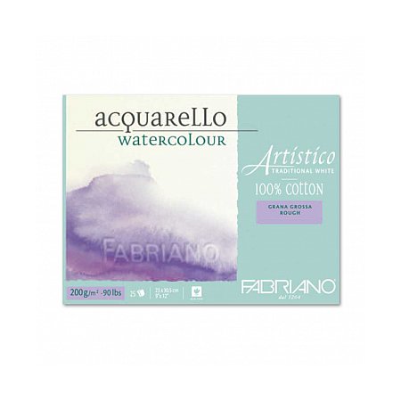 Fabriano Artistico block 200g Rough 25 ark - 30,5x45,5cm