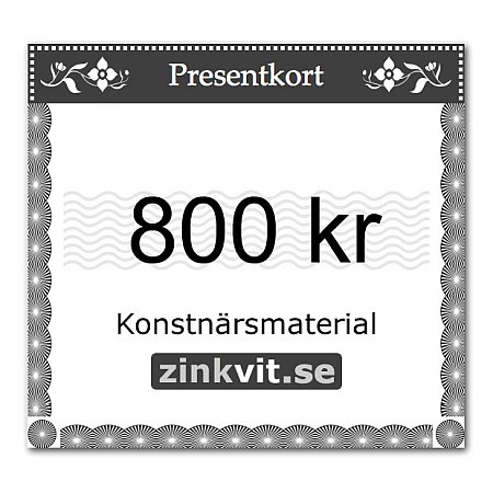 Presentkort  800 SEK