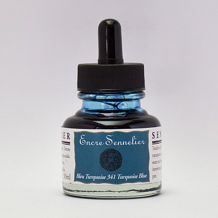Sennelier Ink, 30ml - 341 Turquoise