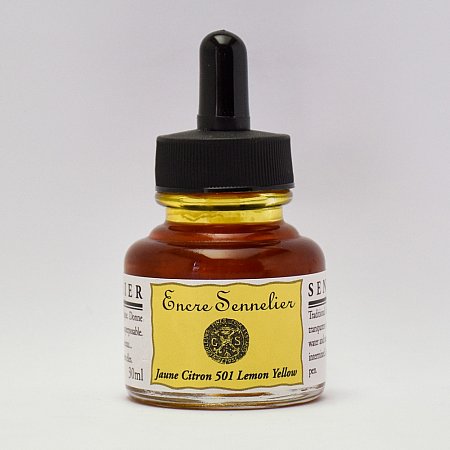Sennelier Ink, 30ml - 501 Lemon Yellow